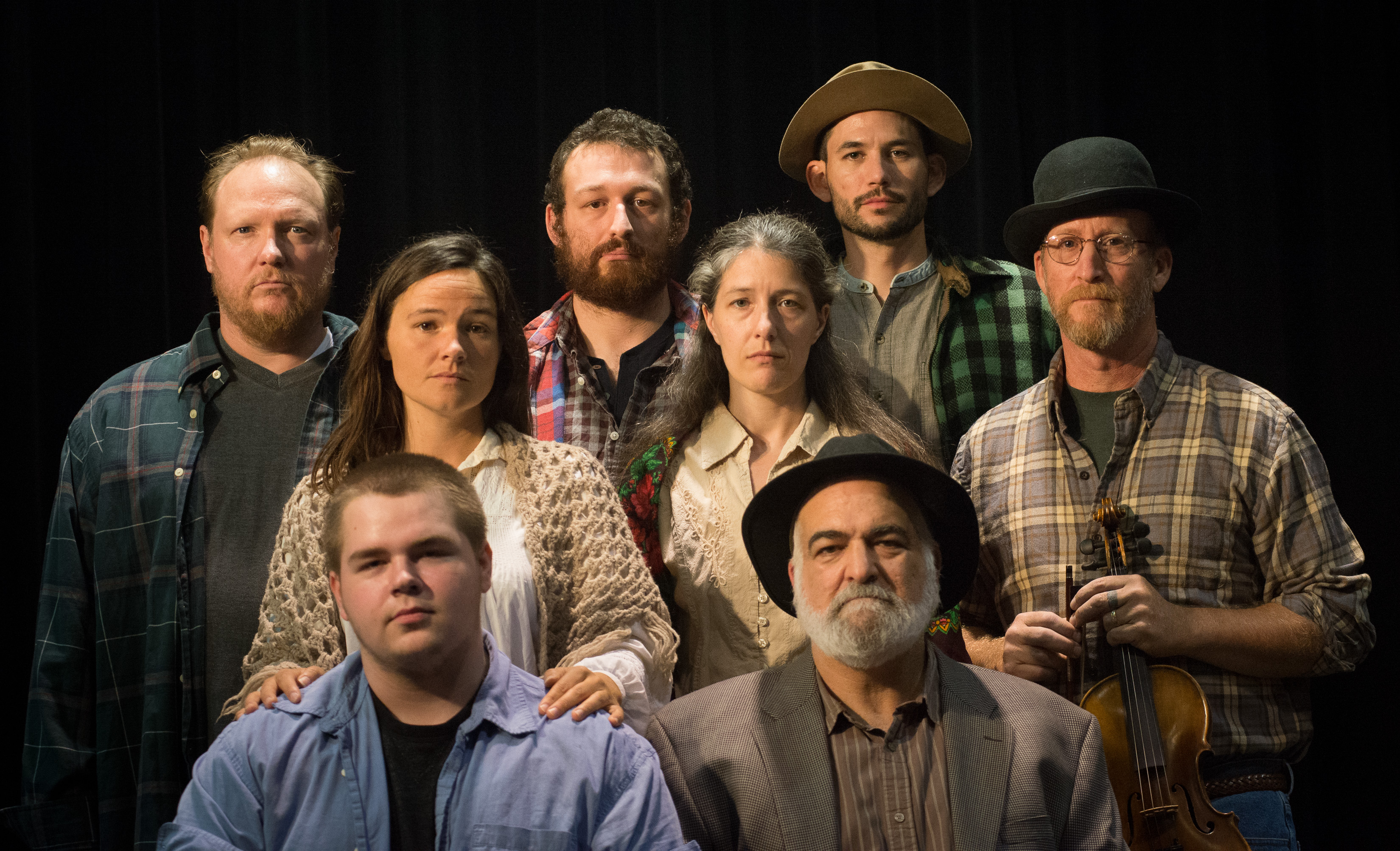 Portrait of the cast of LNT's Disappearances, by Robert Eddy, First Light Studios